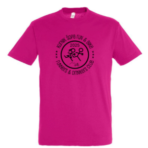 Výroční tričko KŠR 2025 červená fuchsia